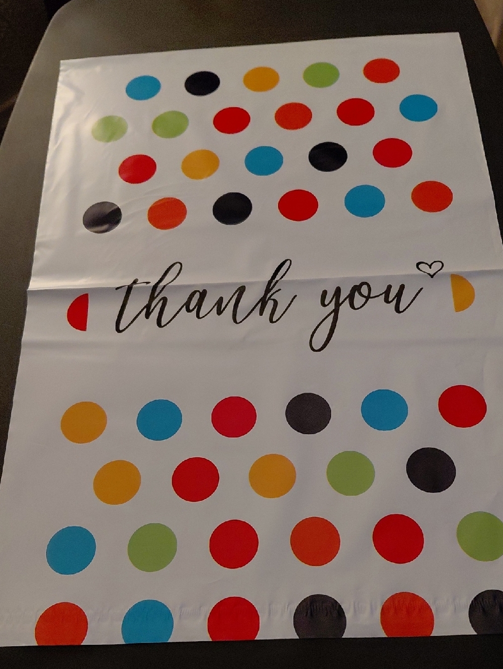 20ct. 6x9 Polymailers-Bonus Random Thank You Cards And Thank You Stickers - Picture 5 of 8